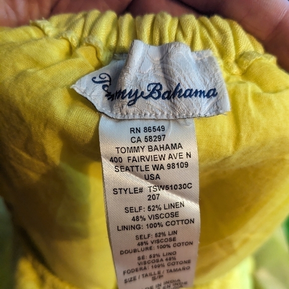 Tommy Bahama Linen-Blend Off-the-Shoulder Dress Sz S - Picture 7 of 8